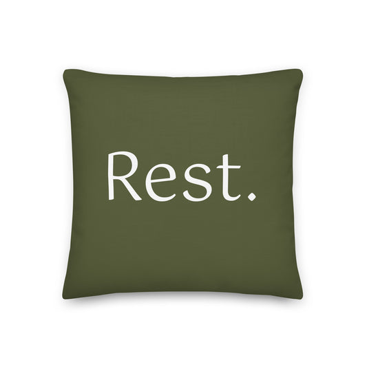 Rest. Premium Pillow (Olive)