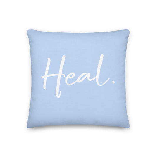 Heal. Premium Pillow (periwinkle)