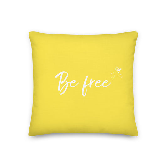 Be free Premium Pillow (yellow)