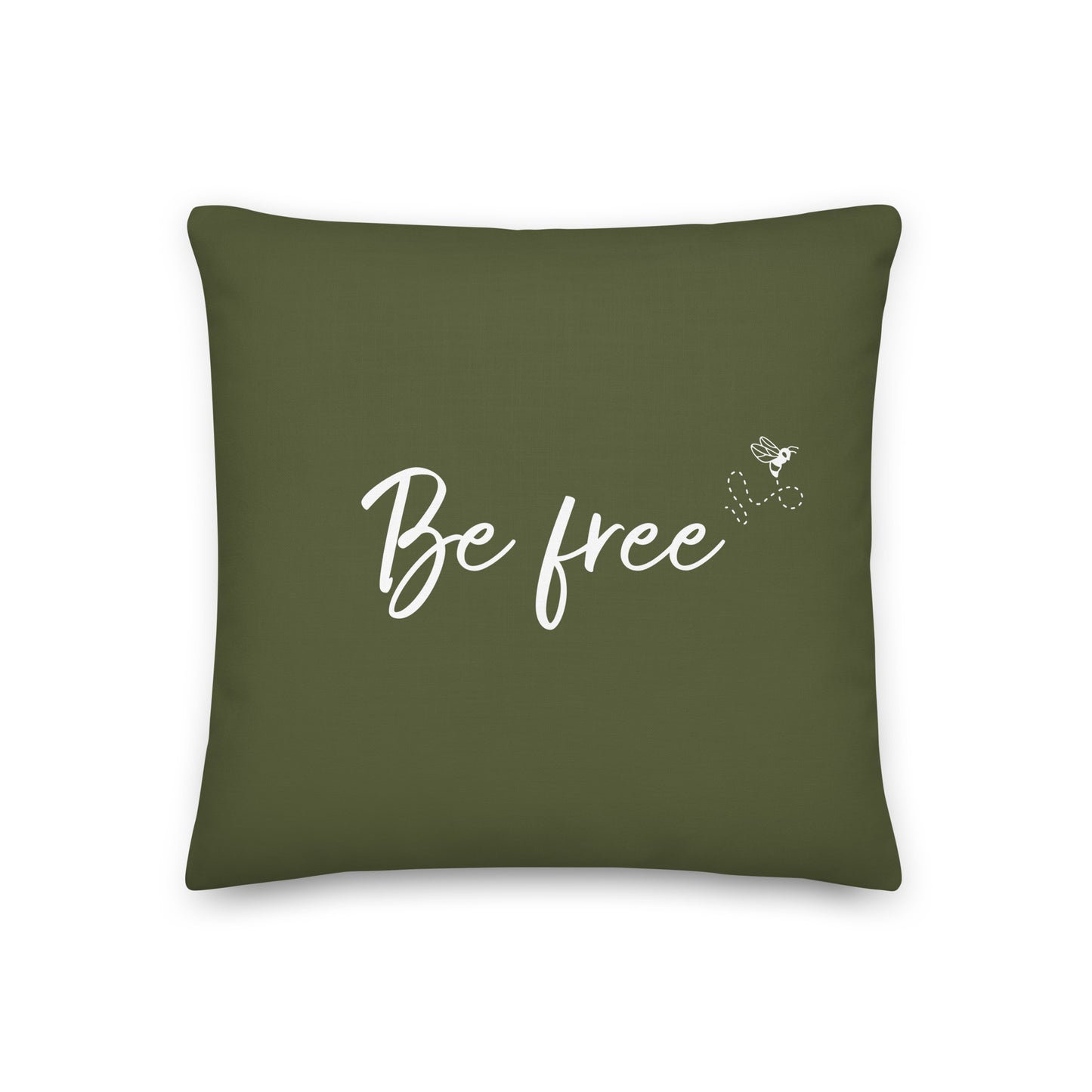 Be free Premium Pillow (olive)