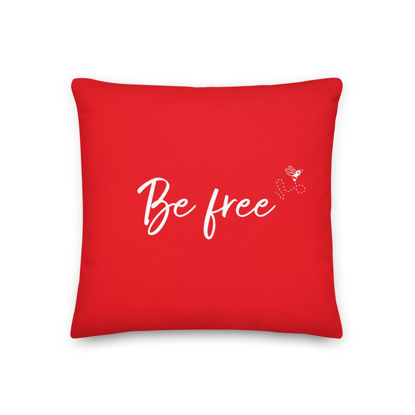 Be free Premium Pillow (Red)