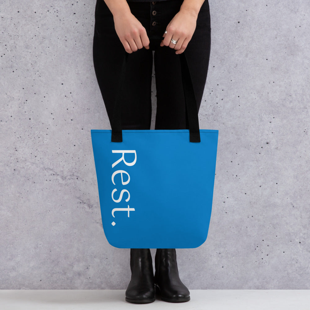 Rest. Tote bag (royal blue)