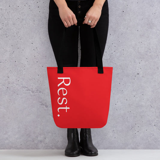 Rest.Tote bag (red)