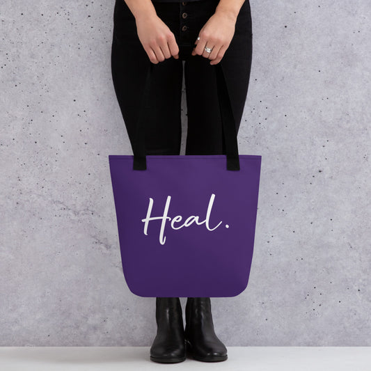 Heal. Tote bag (purple)