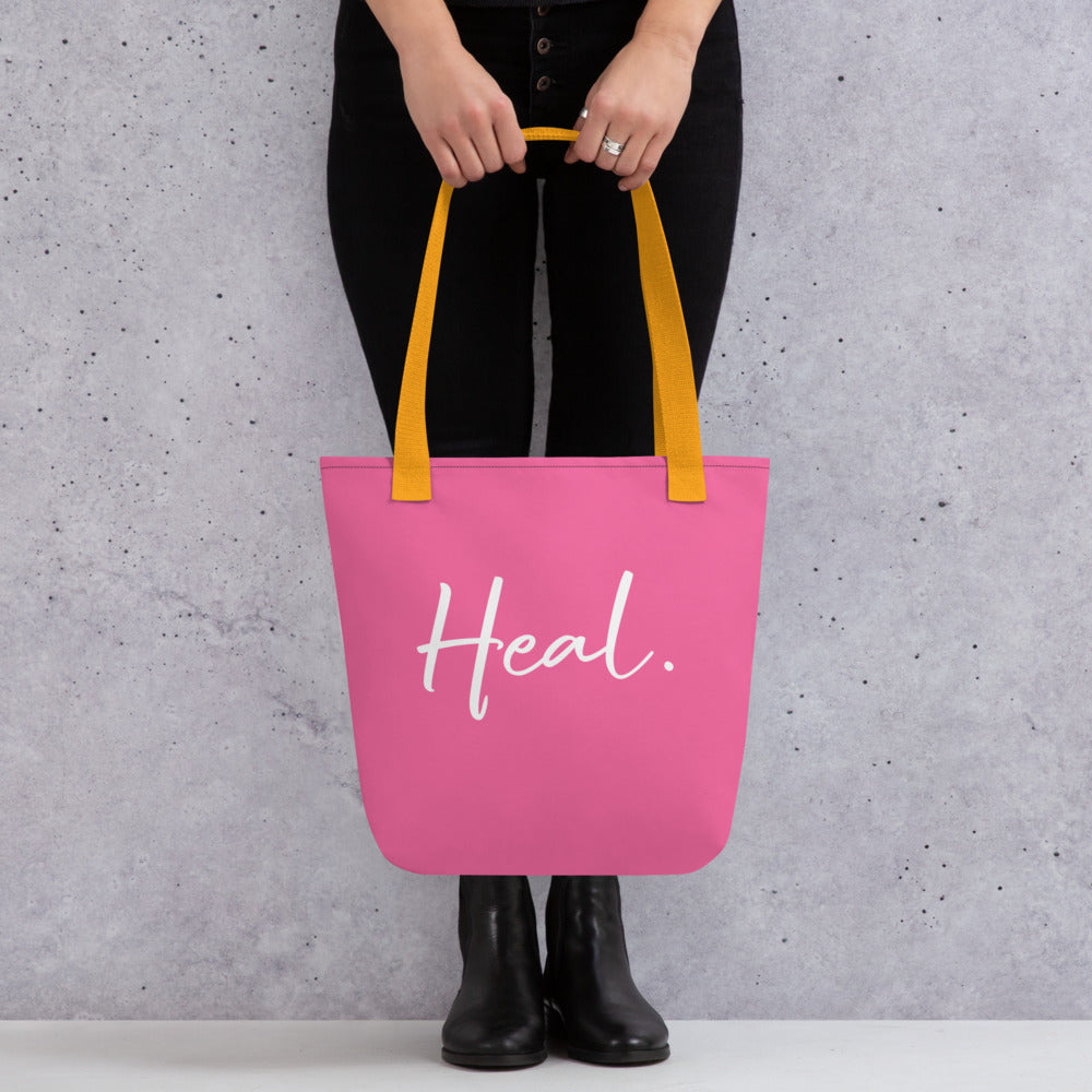 Heal. tote bag (pinky)