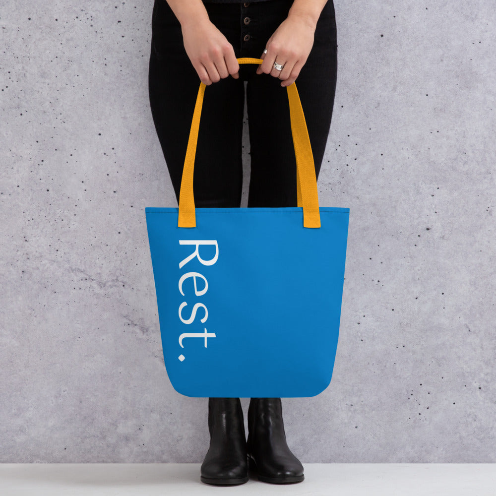 Rest. Tote bag (royal blue)