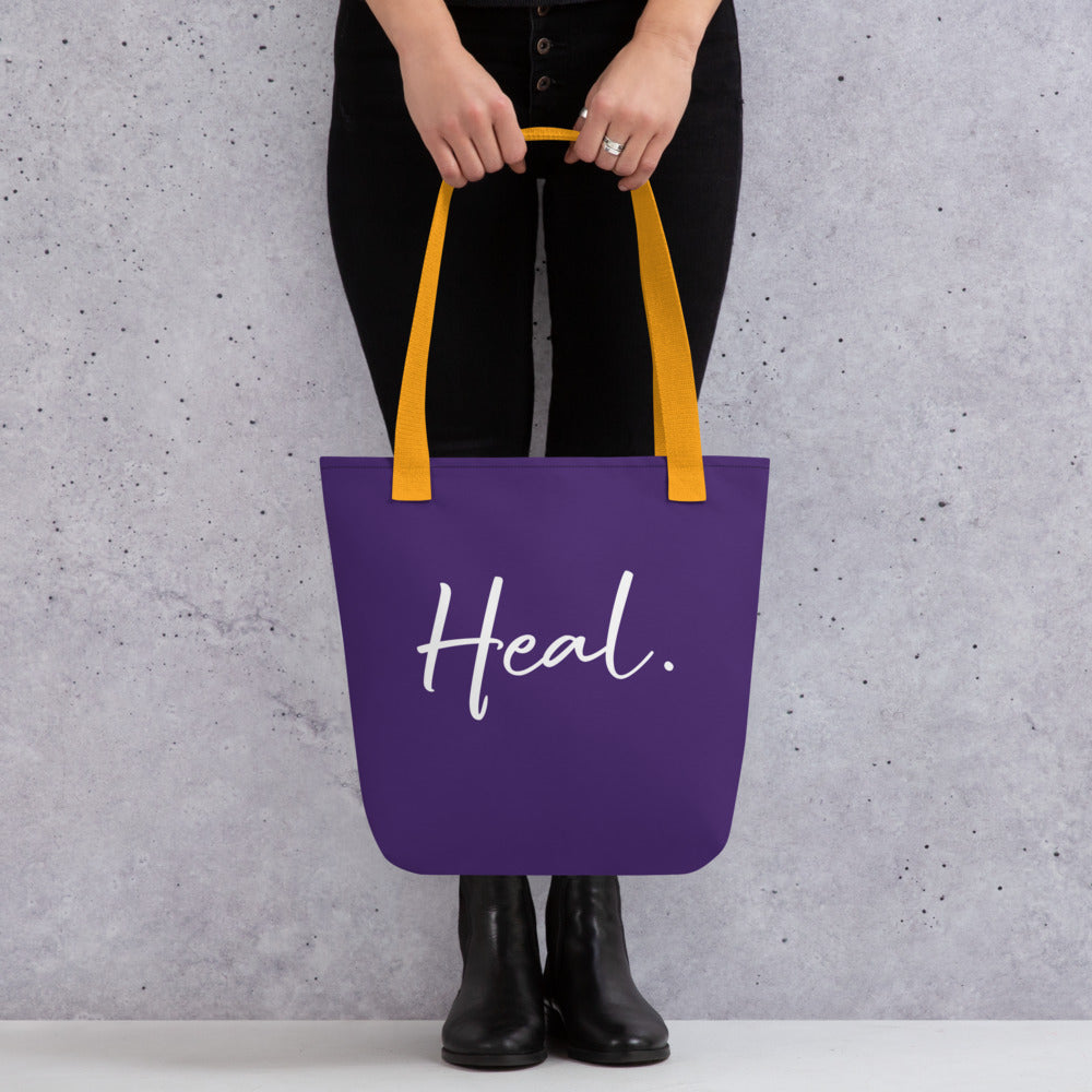 Heal. Tote bag (purple)