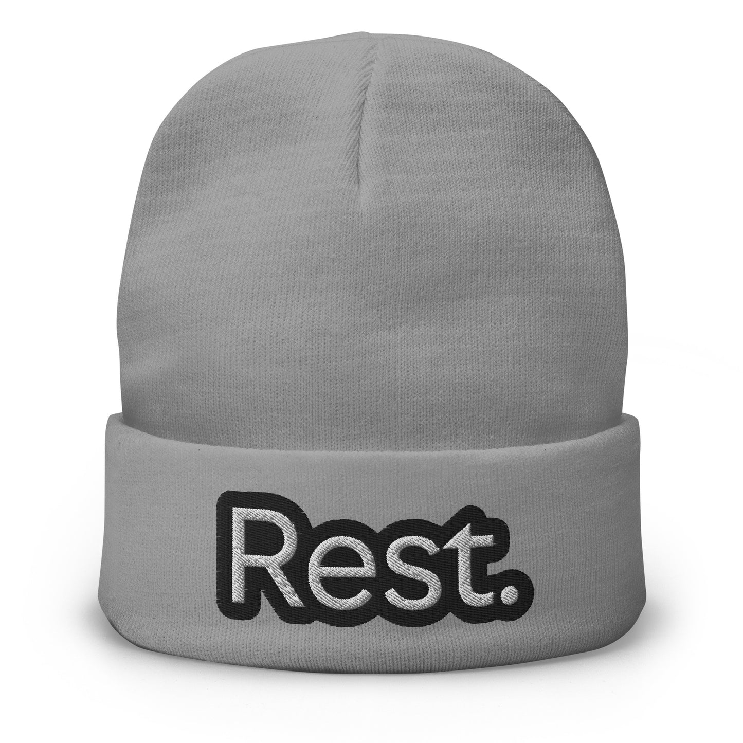 Rest. Embroidered Beanie