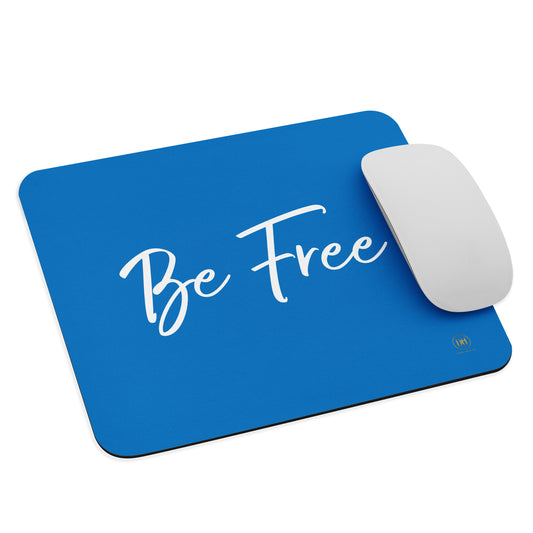 Be Free Mouse pad (royal blue)