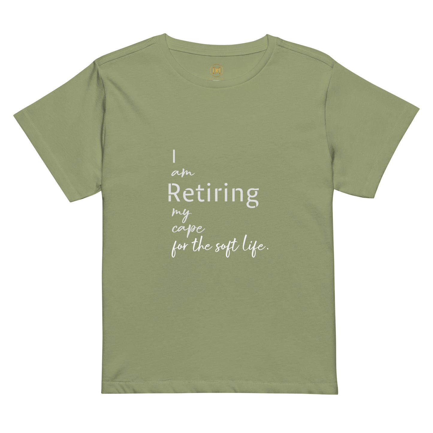 I am Retiring my Cape, Rest. Women’s high-waisted t-shirt