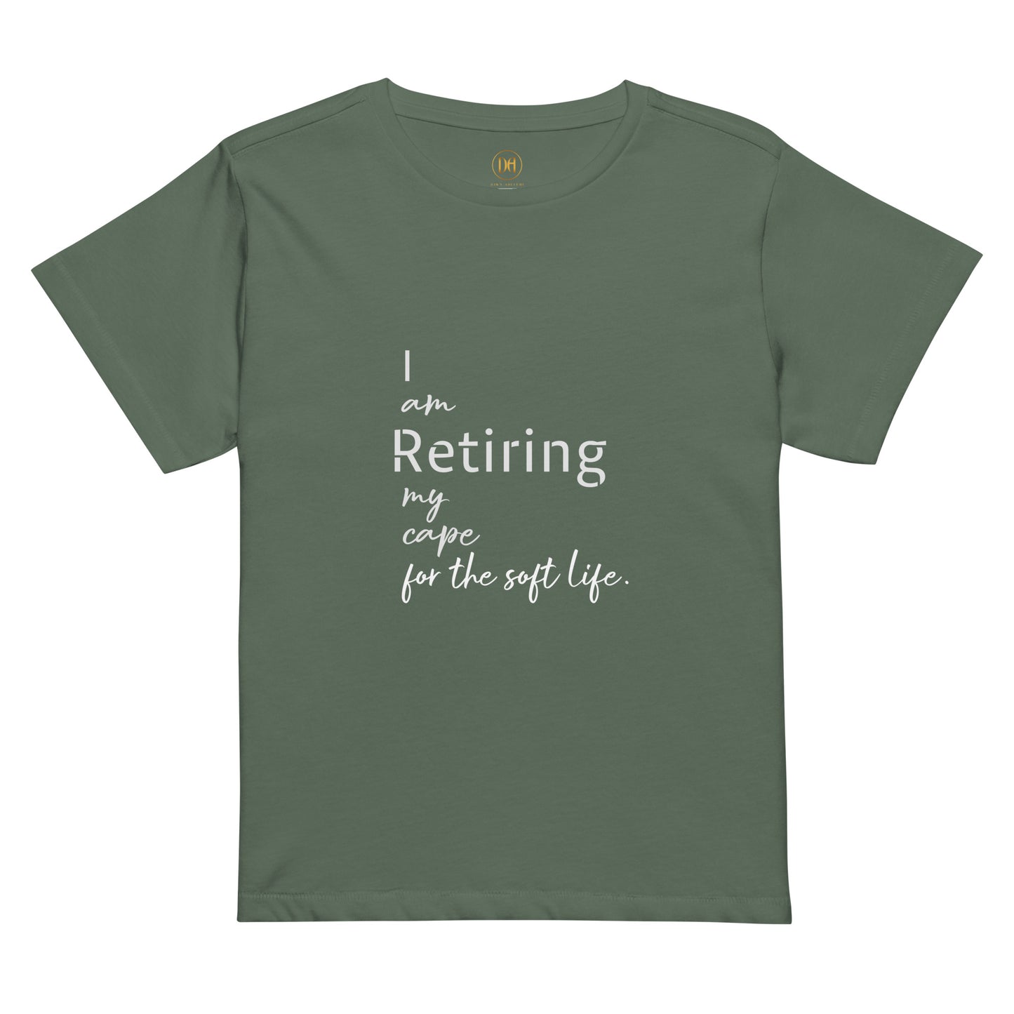 I am Retiring my Cape, Rest. Women’s high-waisted t-shirt