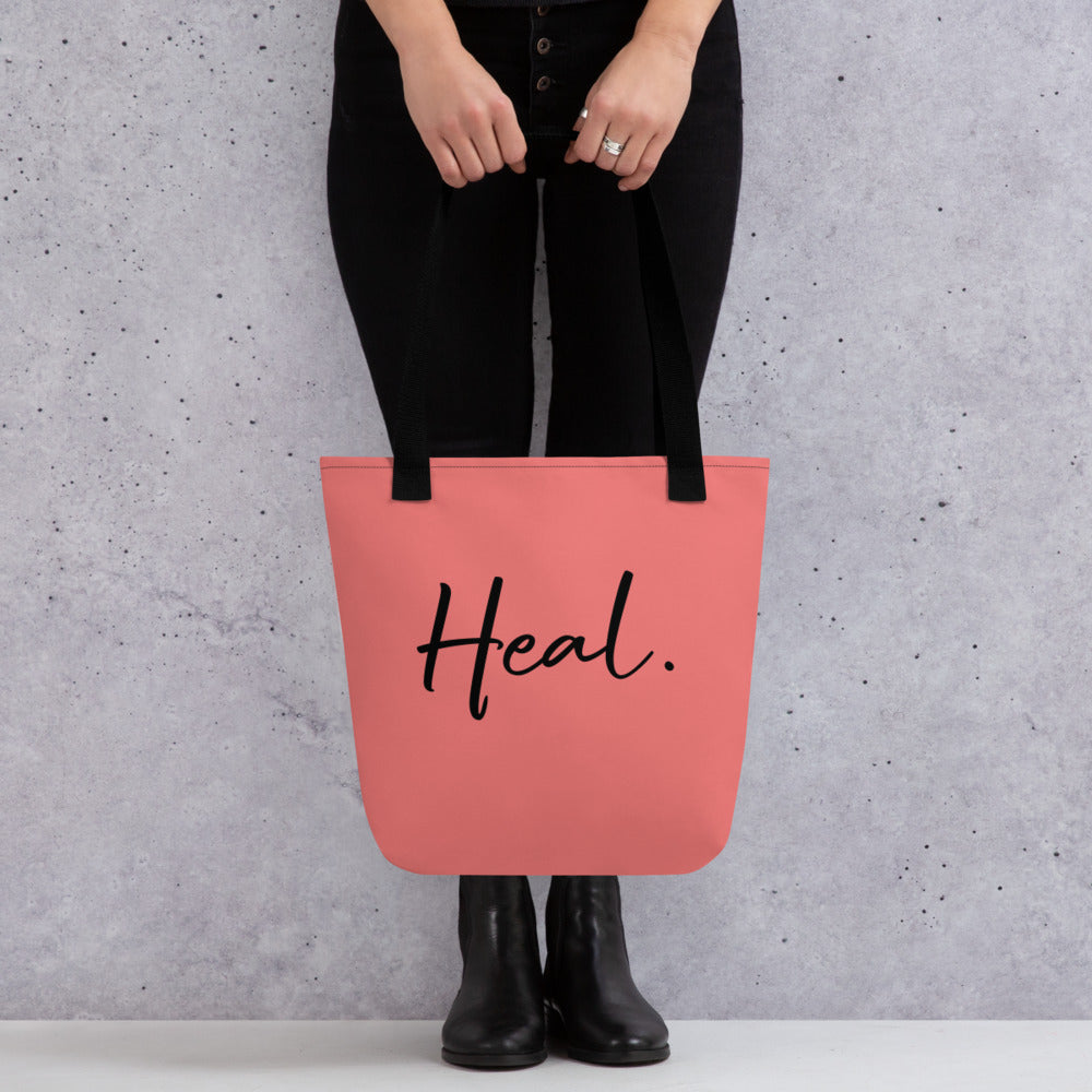 Heal. tote bag (peachy)