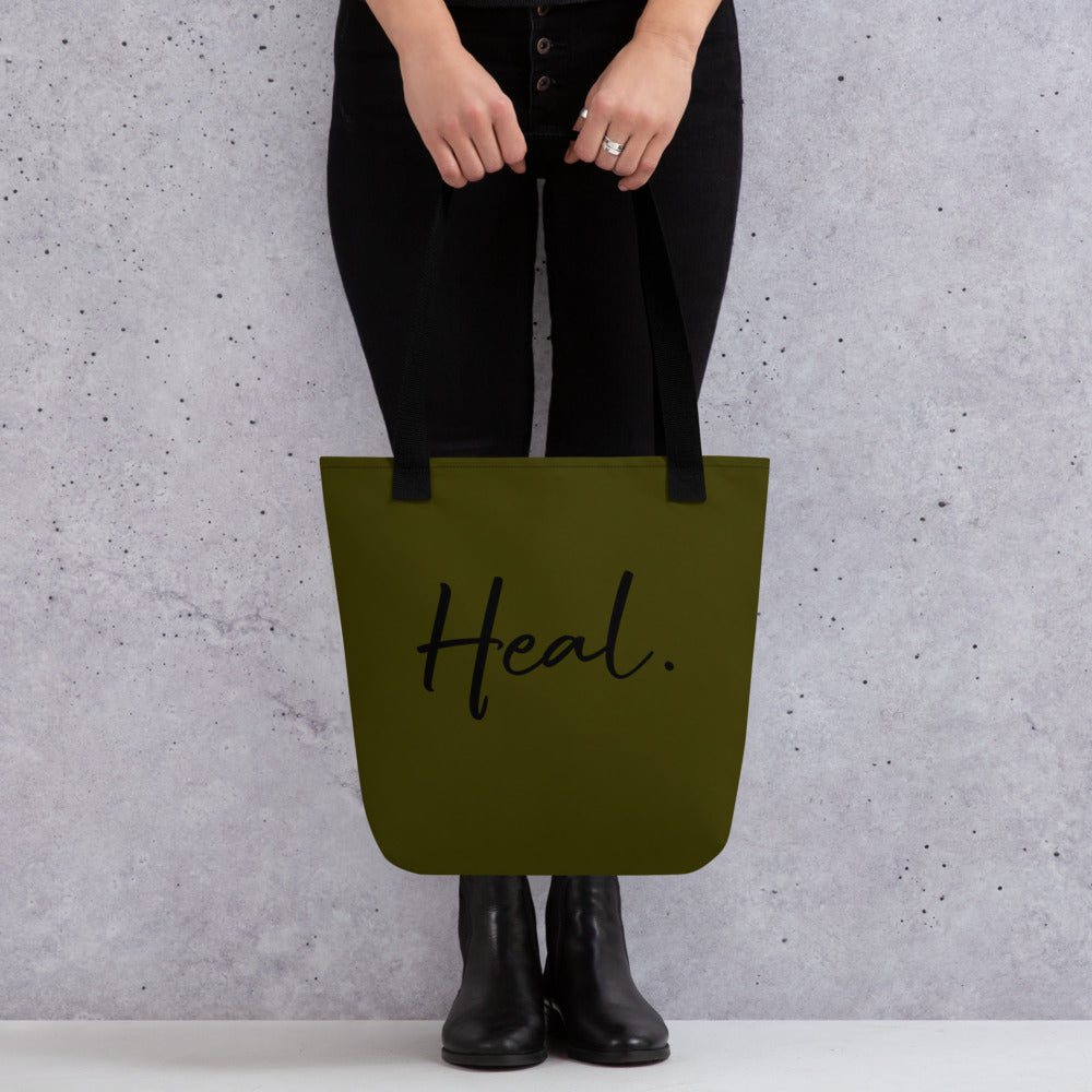 Heal. tote bag (olive)