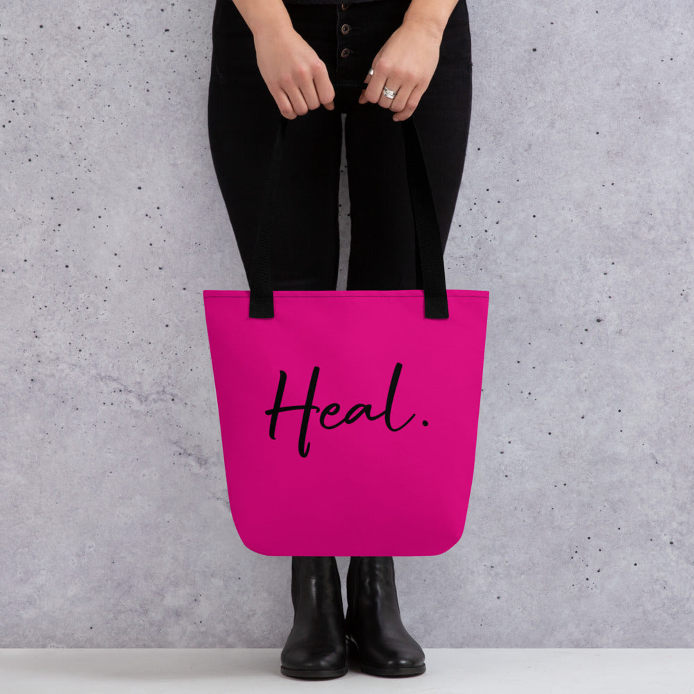 Heal. tote bag (hot pink)