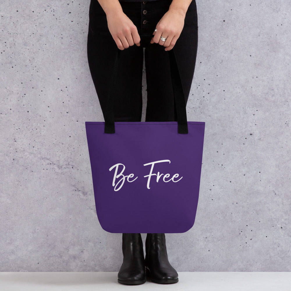 Be Free tote bag (purple)