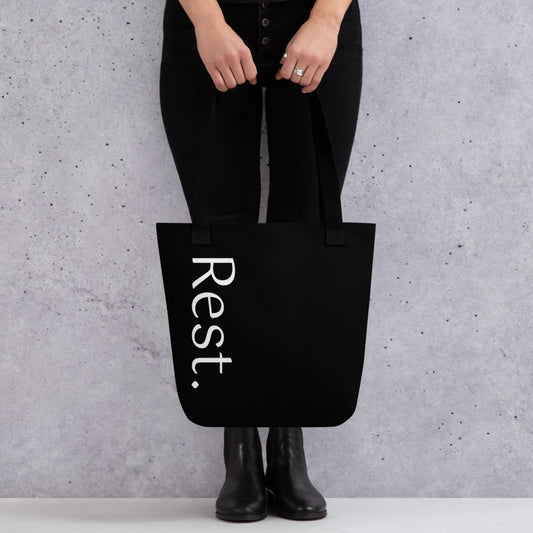 Rest. tote bag (black)