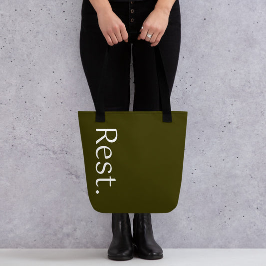 Rest. tote bag (olive)