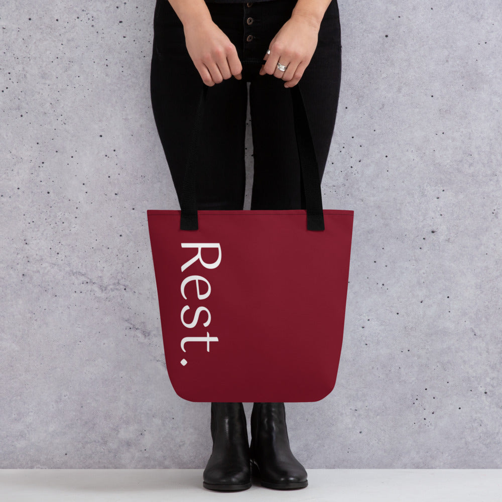 Rest. tote bag (burgundy)