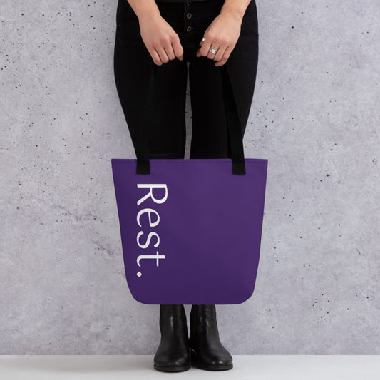 Rest. tote bag (purple)