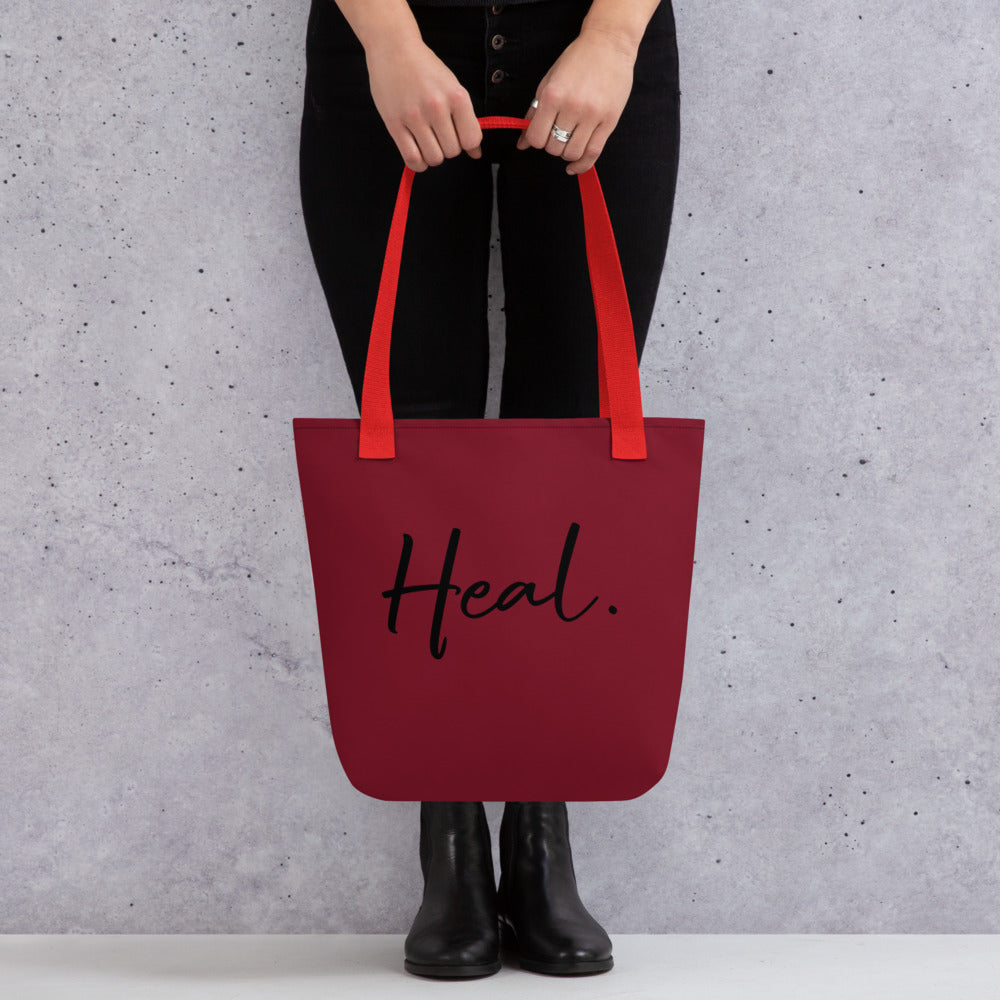 Heal. tote bag (burgundy)