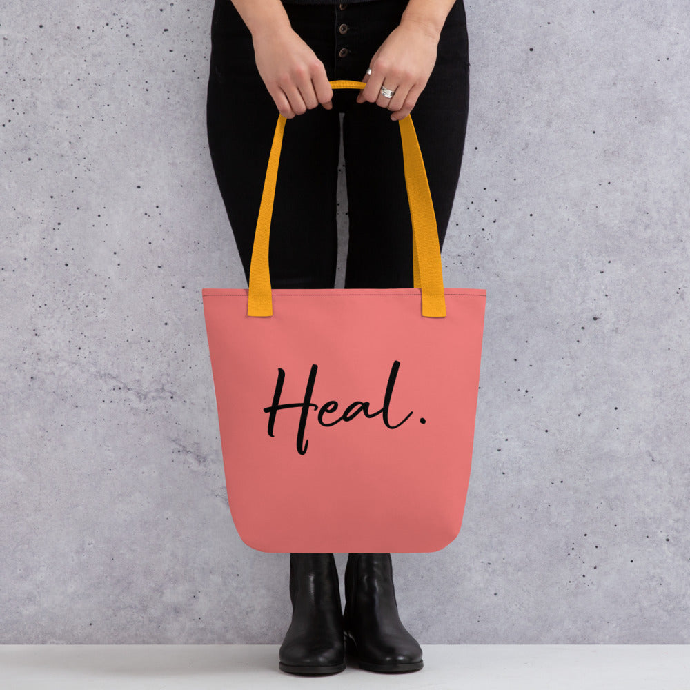 Heal. tote bag (peachy)