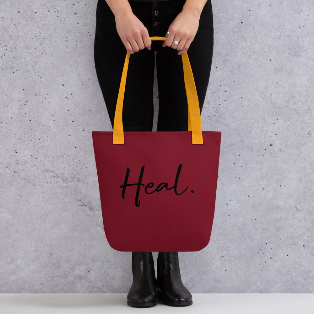 Heal. tote bag (burgundy)