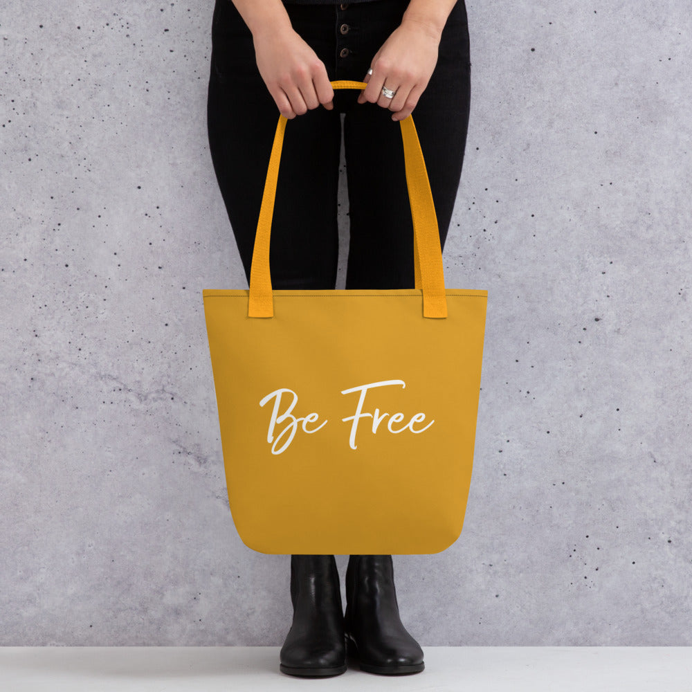 Be Free tote bag (mustard)