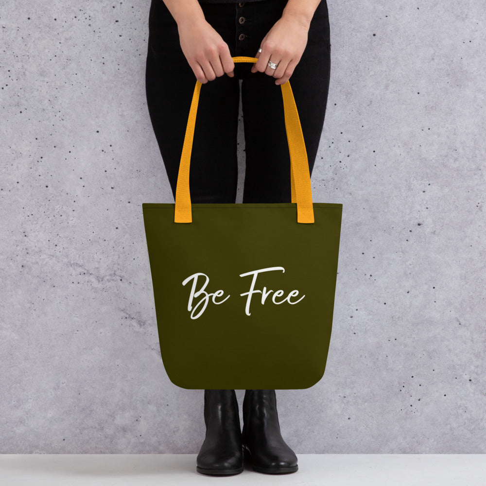 Be Free tote bag (olive)