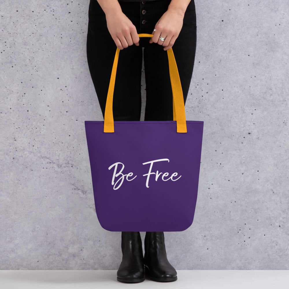 Be Free tote bag (purple)