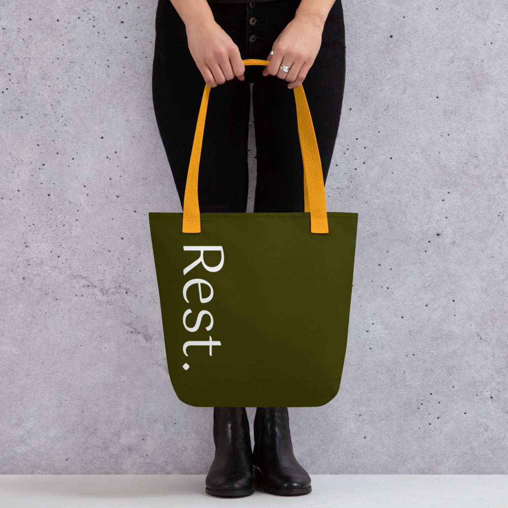 Rest. tote bag (olive)