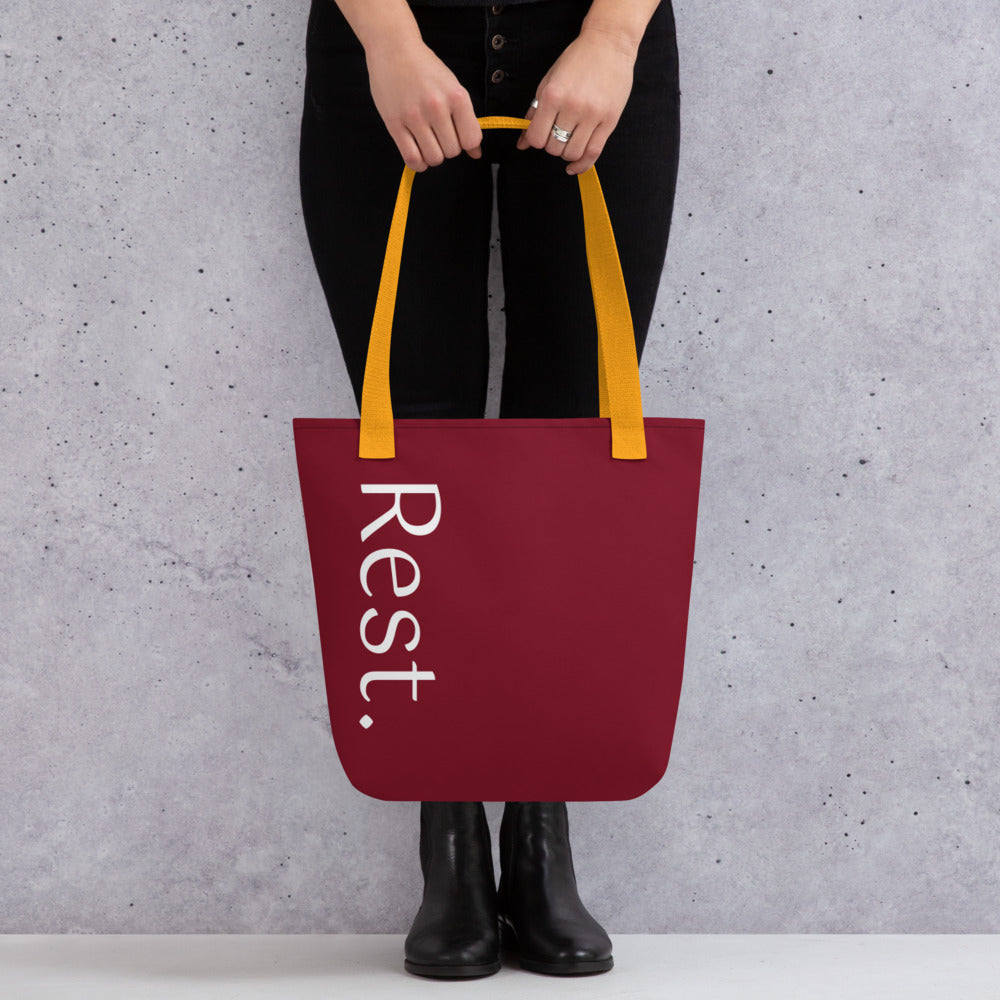 Rest. tote bag (burgundy)