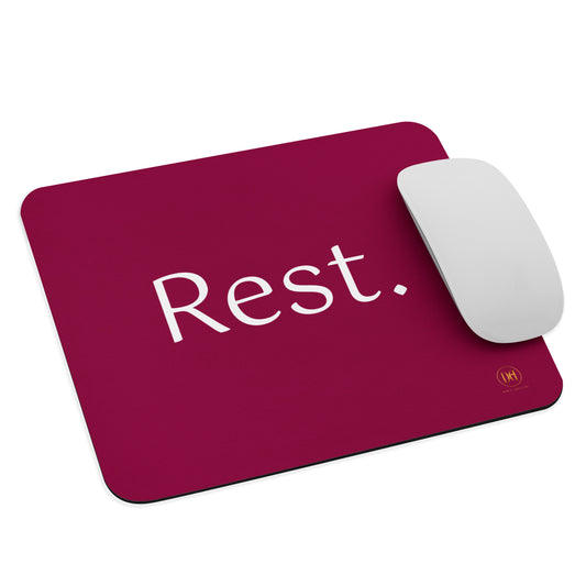 Rest. mouse pad (burgundy)